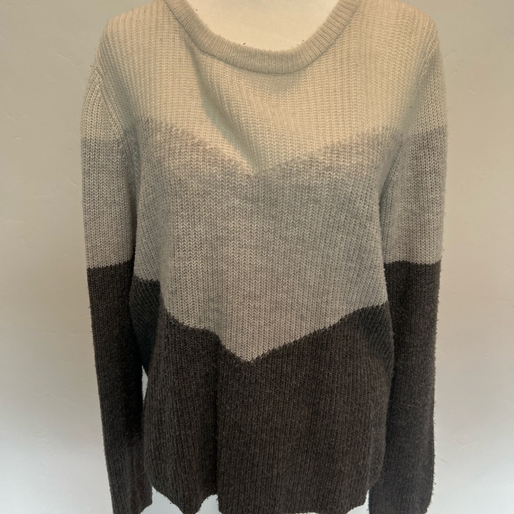 Design History Color Block Pullover‎ Sweater - Neutral Tone - Large